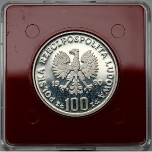 Próba SREBRO 100 złotych 1980 Igrzyska XXII Olimpiady