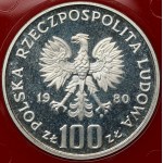 Próba SREBRO 100 złotych 1980 Igrzyska XXII Olimpiady