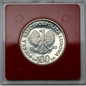 Stříbro 100 zlatý vzorek 1983 Medvědi