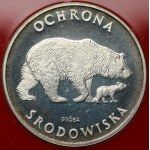 Próba SREBRO 100 złotych 1983 Niedźwiedzie