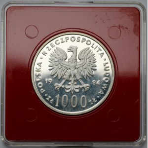 Próba SREBRO 1.000 złotych 1984 Łabędź