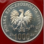 Próba SREBRO 1.000 złotych 1986