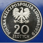 Próba SREBRO 20 złotych 1979 Rok Dziecka