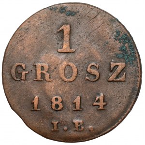 Księstwo Warszawskie, 1 grosz 1814 IB