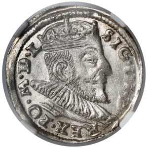 Zygmunt III Waza, Trojak Wilno 1592 - piękny