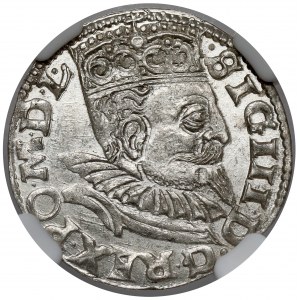 Sigismund III. Wasa, Trojak Wschowa 1599 - gewellt - Exemplar