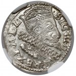 Zikmund III Vasa, Trojak Lublin 1600 - Římský - KRÁSNÝ