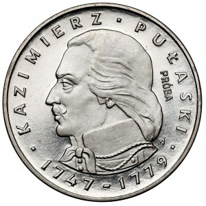 Próba NIKIEL 100 złotych 1976 Pułaski - w lewo