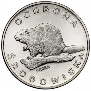Próba NIKIEL 100 złotych 1978 Bóbr