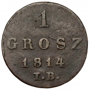 Księstwo Warszawskie, Grosz 1814 IB