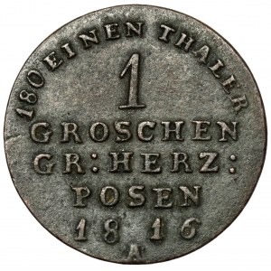 Wielkie Księstwo Poznańskie, 1 grosz 1816-A, Berlin