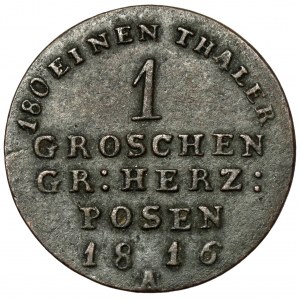 Posenské velkovévodství, 1 groš 1816-A, Berlín