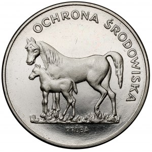 Próba NIKIEL 100 złotych 1981 Konie