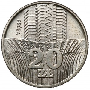 Próba CuNi 20 złotych 1973 Wieżowiec