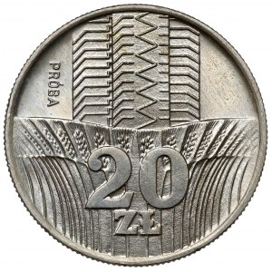 Próba CuNi 20 złotych 1973 Wieżowiec