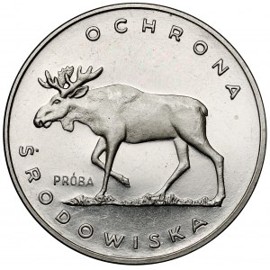 Próba NIKIEL 100 złotych 1978 Łoś