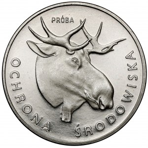 Próba NIKIEL 100 złotych 1978 Głowa łosia