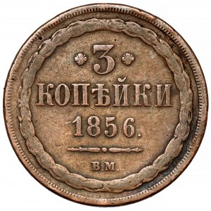 3 kopiejki 1856 BM, Warszawa