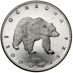 Próba NIKIEL 100 złotych 1983 Niedźwiedź