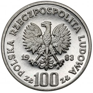 Proba NIKIEL 100 złotych 1983 Niedźwiedzie