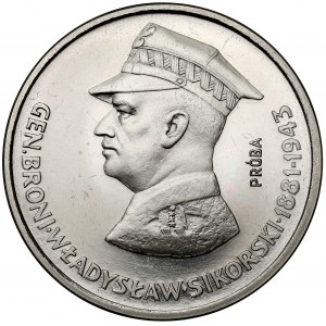 NIKIEL 100 zlatá vzorka 1981 Generálporučík Władysław Sikorski - profil