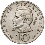 Próba MIEDZIONIKIEL 10 złotych 1974 Henryk Sienkiewicz