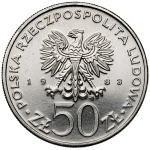 Próba NIKIEL 50 złotych 1983 Łukasiewicz