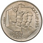 Próba MIEDZIONIKIEL 20 złotych 1974 Górnik, Hutnik... - bez znaku