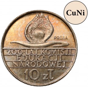 Próba MIEDZIONIKIEL 10 złotych 1973 200 lat KEN - b.rzadkie