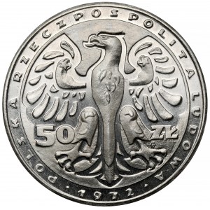 Próba NIKIEL 50 złotych 1972 Chopin (duża głowa)