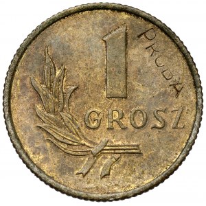 Probenahme von Messing 1 Penny 1949