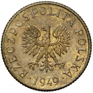 Vzorka mosadze 1 penny 1949
