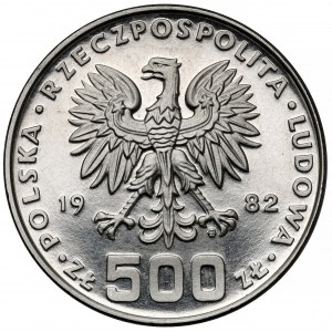 Próba NIKIEL 500 złotych 1982 Dar Młodzieży