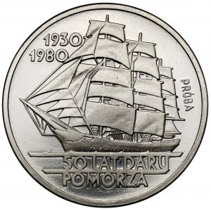 Próba NIKIEL 100 złotych 1980 Dar Pomorza