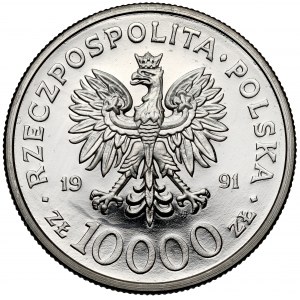 Próba NIKIEL 10.000 złotych 1991 Konstytucja 3 Maja