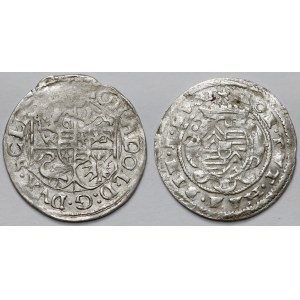 Germany, 1/24 thaler 1601 i 3 kreuzer 1612 - lot (2pcs)