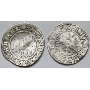 Německo, 1/24 thaler 1575 a 3 krajcars 1595 - sada (2ks)