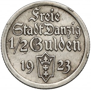 Gdaňsk, 1/2 gulden 1923