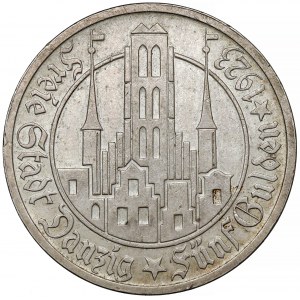 Gdańsk, 5 guldenów 1923 - b.ładne