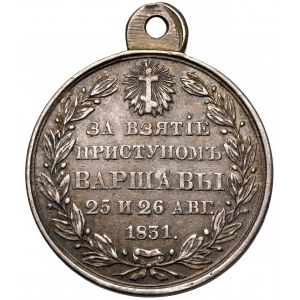 Russland, Nikolaus I., Medaille für die Einnahme von Warschau 1831