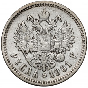 Rusko, Mikuláš II, rubl 1901 FZ, Petrohrad