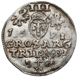 Zygmunt III Waza, Trojak Wilno 1591 - gwiazdy