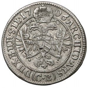 Schlesien, Joseph I., 3 krajcara 1706 CB, Brzeg