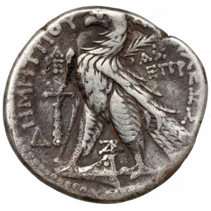 Řecko, Seleukidové, Antiochos VII (131-130 př. n. l.) Tetradrachma, Týr