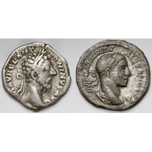 Marcus Aurelius i Alexander Sever, Denarii - lot (2pcs)