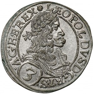 Rakúsko, Leopold I., 3 krajcars 1670, Viedeň