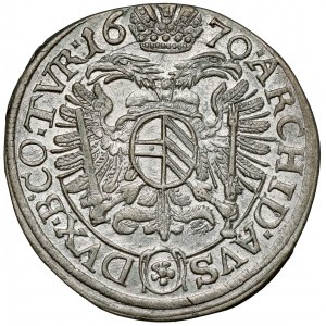 Rakúsko, Leopold I., 3 krajcars 1670, Viedeň