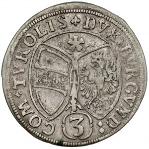 Rakúsko, Ferdinand Karol, 3 krajcary 1660