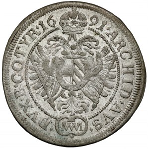 Rakúsko, Leopold I, 6 krajcars 1691, Viedeň