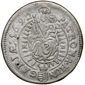 Ungarn, Leopold I., 15 krajcars 1692 KB